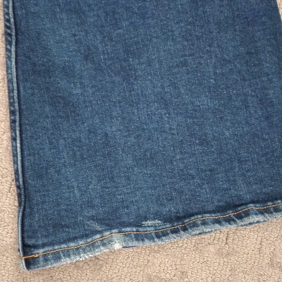 Arizona Highest Rise Vintage 70's Flare Women's Flared Blue Jeans 7 Euc - Picture 5 of 8
